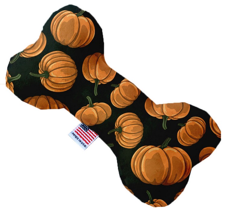 Pumpkin Patch 8 Inch Canvas Bone Dog Toy